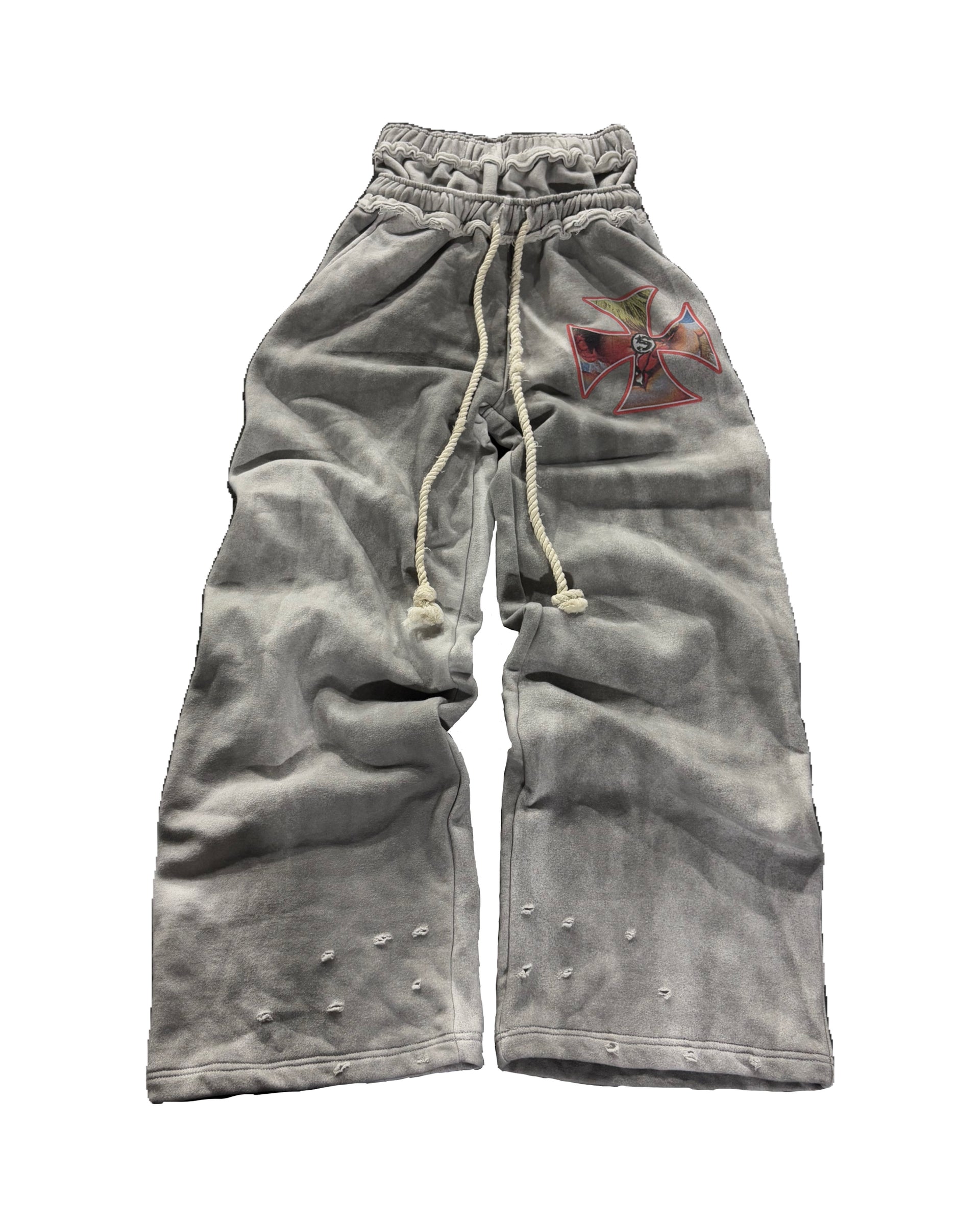 Dirty Wash Double Waist Sweatpants