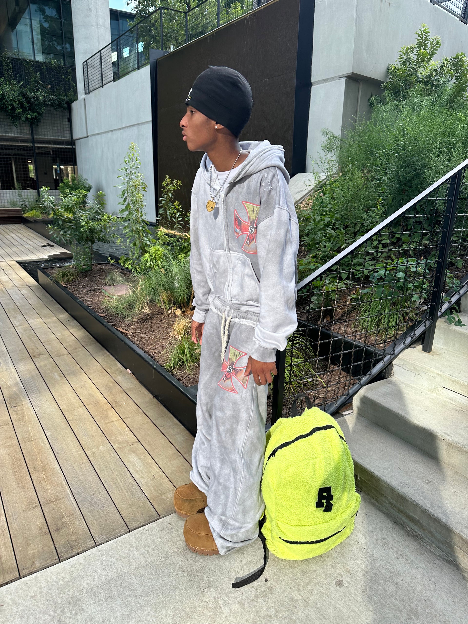 Dirty Wash Double Waist Sweatpants