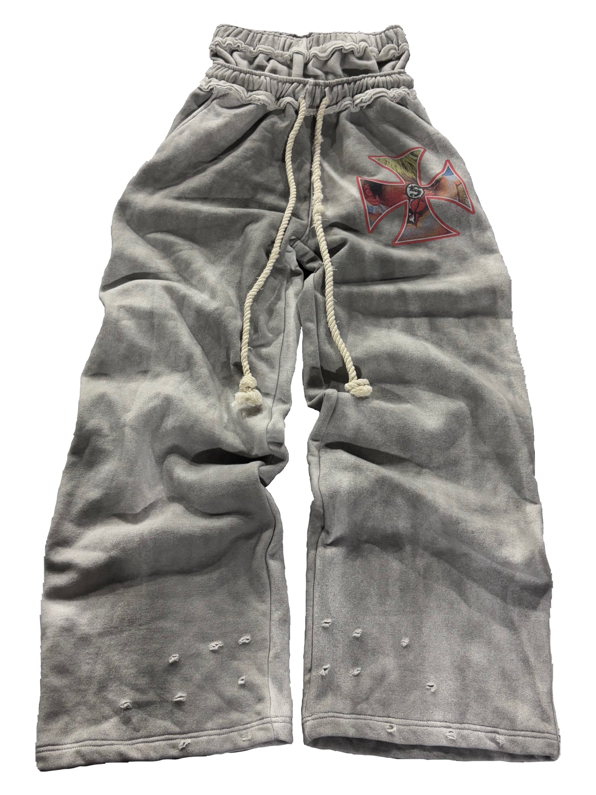 Dirty Wash Double Waist Sweatpants